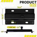Universal Gooseneck Hitch Fit for All Standard 5th Wheel Rails, 5th Wheel to Gooseneck Adapter for Pickup Truck Bed Replacement 2-5/16-Inch Ball30000 lbs