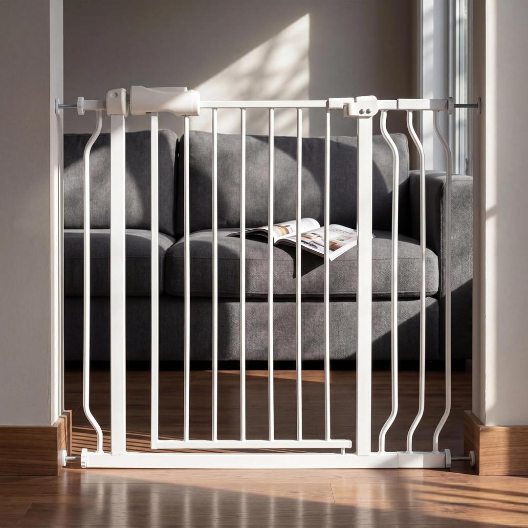 34-38.5 Inch Baby& Dog Gate for Stairs Doorways, Safety Child Gate Indoor