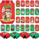 24 Pcs Xmas in July Beer Can Coolers Sleeves 12 Oz Can Covers Summer Can Holders Christmas July Party Decor for Christmas July Can Beverages Bottle Drink