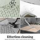 OHMO Cat Litter Mat Large Trapping Mat Premium Silicone Rubber 31.5x23.6 Sage Green, Waterproof and BPA Free Kitty Litter Box Mat, Easy to Clean and Keeps The Floor Tidy