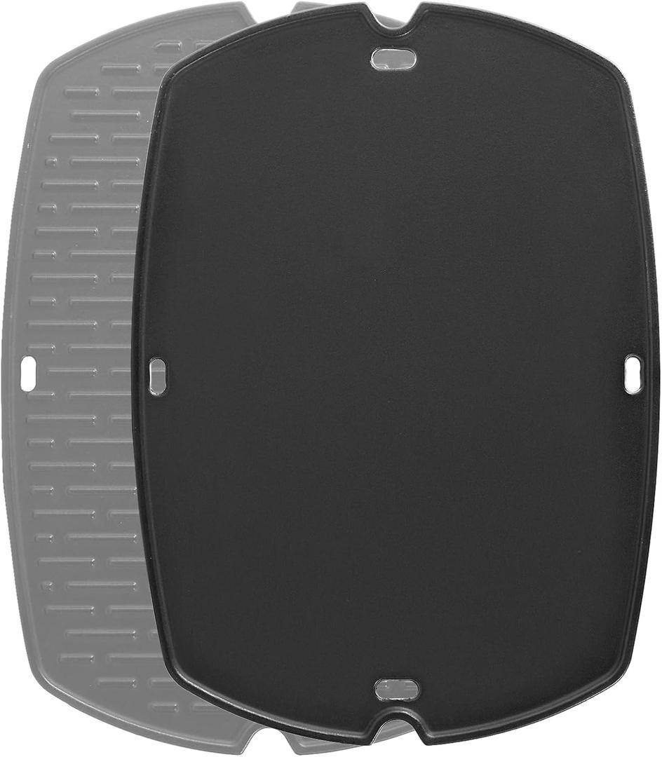 6506 Griddle Replacement Parts for Weber Q 300 Q3200 Q320 Q 3200 Q 320 Q3000 Q300 Q3100 Reversible Full Size Q Griddle Plate Larger Q3 Series Cast Iron Flat Top Insert 57060001 57067001