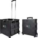 Olympia Tools 85-010 Grand Pack-N-Roll Portable Tools Carrier with Telescopic Handle, 80 Lb. Load Capacity, Black 2025 New Version