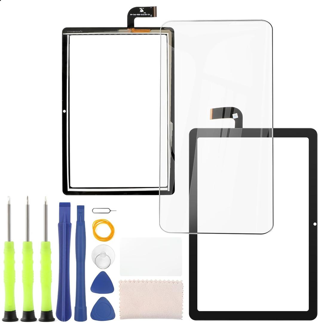 10.1 inches for Vortex Tab T10M Pro Front Glass Touch Screen Replacement for Vortex Tab T10M Pro Display Touch Screen Digitizer Assembly with Repair Tools (Black)