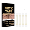 Neck Tape Lifting Invisible - Instant Lift, 4 Tapes and 30 Patches