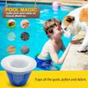 50 Pack Pool Filter Socks for Pool Skimmer, Pool Skimmer Socks for Inground Pool Or Above Ground Pool Filter, Ultra Fine Mesh Screen Liner Skimmer Basket Scum Sock Saver, Debris Leaves Catcher