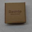 Ravinte 40 Pack Matte Black Kitchen Cabinet Knobs 1-1/4 Inch Round Drawer Pulls Flat Black Stainless Steel Drawer Handles Door Hardware for Dresser Cabinets