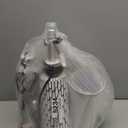 QiMH Table Lamp for Living Room,Bedside Lamps for Bedroom Set of 2 with USB A+C Ports,3-Way Dimmable Touch Control, Modern Coastal White Grey Resin Nightstand Lamp, Included 2700K LED Bulbs