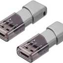 PNY 128GB Turbo Attach 3 USB 3.0 Flash Drive, Silver (Pack of 2)