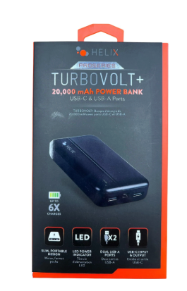 Helix TurboVolt 20,000 mAh Power Bank