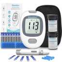 Glucose Monitor Kit, Diabetes Testing Kit, Blood Glucose Meter, 100 Glucometer Strips, 100 Lancets, Test Strips Blood Sugar Meter Glucometer (White) Exp Date:  11-02-2027