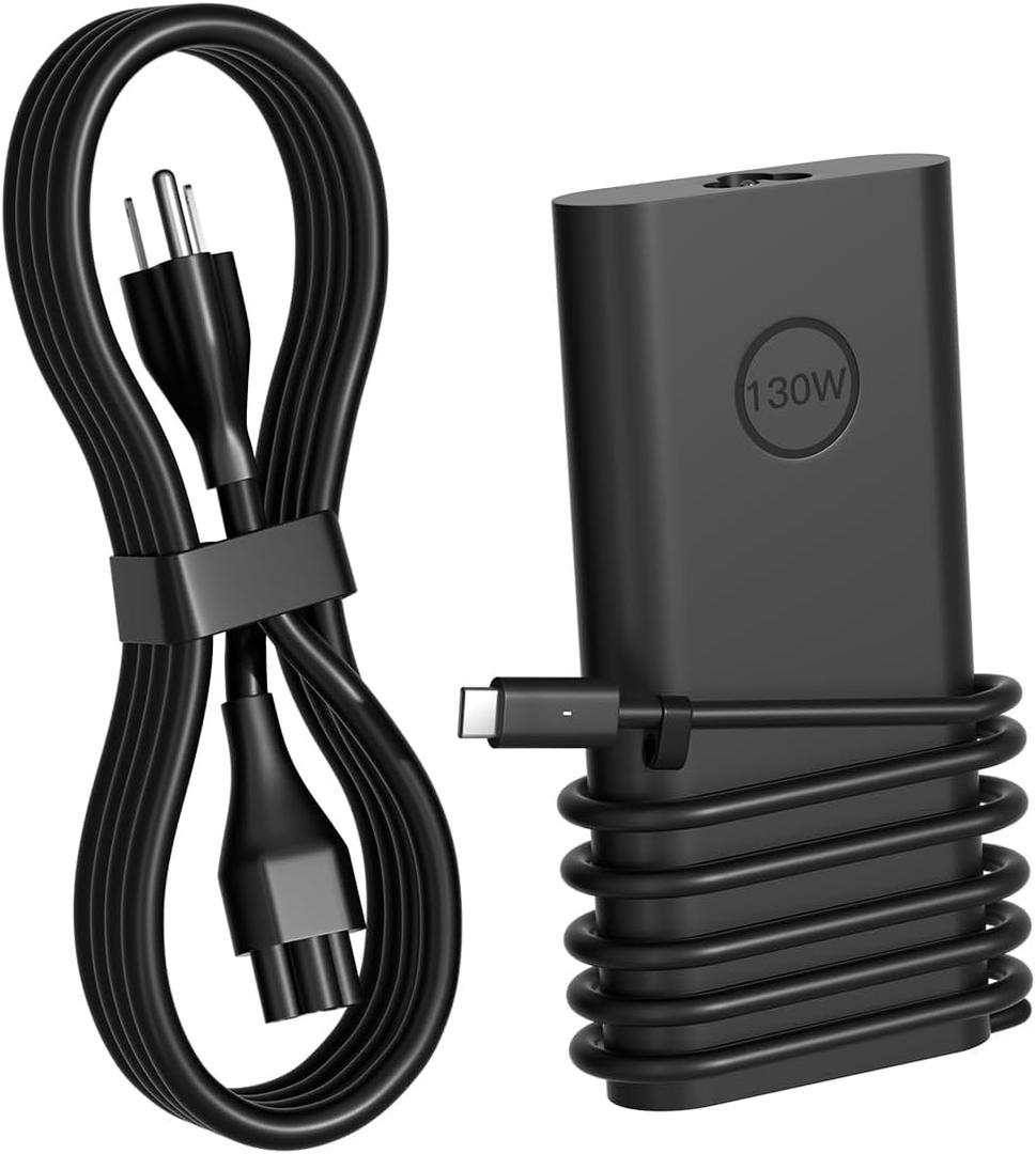 130W USB C Charger Compatible with Dell Precision 5530 5770 5760 5750 5570 XPS 17 16 15 9730 9720 9710 9640 9575 inspiron-16 Plus 7630 7640 7620 Latitude 5501 5411 5531 Laptop