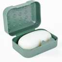 Okuna Outpost Bar Soap Travel Case - 4-Pack, Multicolor, 4.5 x 3.3 x 1.8 in - Snap-Close Portable Holder & Container - Travel Soap Case Pack for Camping & Gym