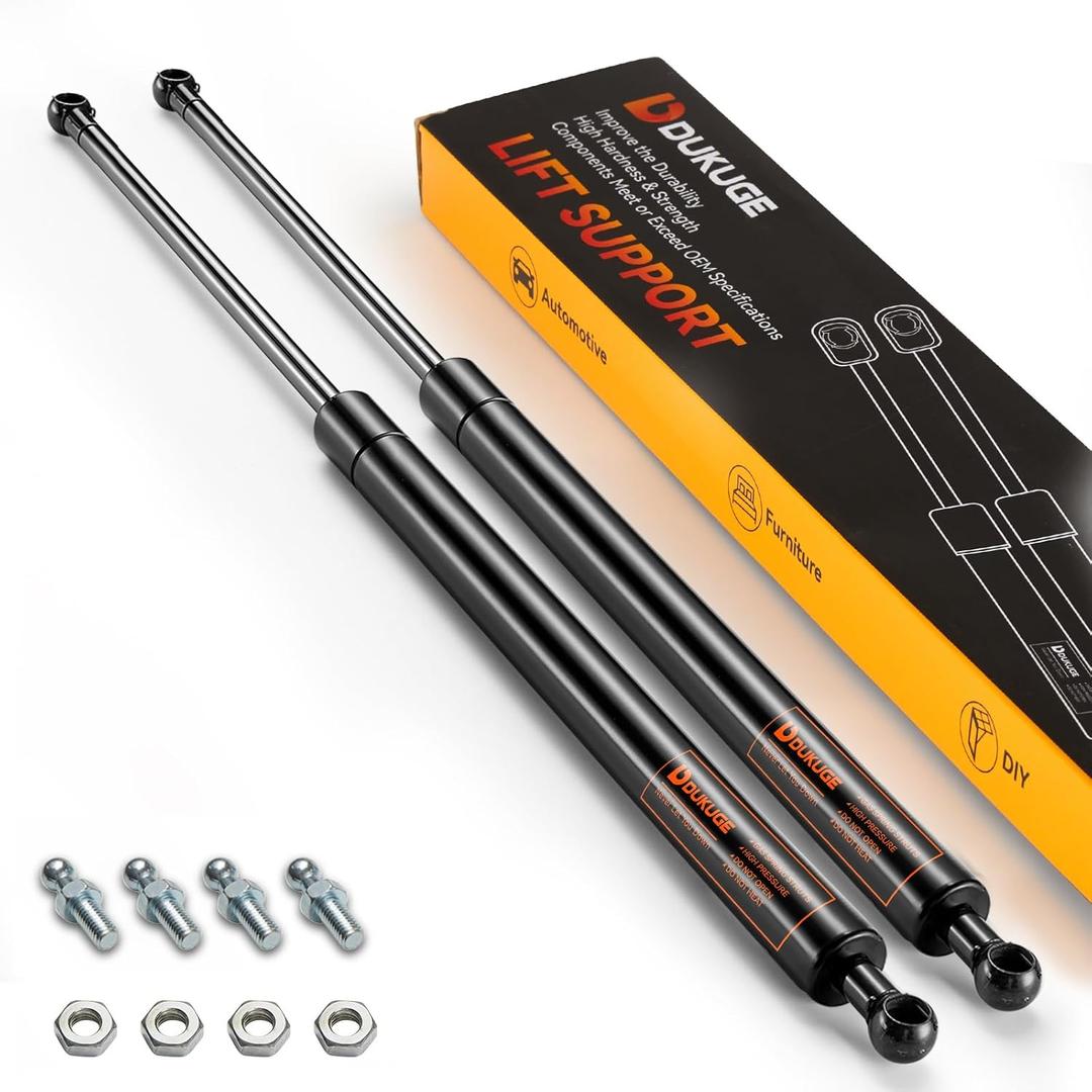 20 inch 200lb/890N Gas Struts, 20in 200 Pounds Gas Spring Shocks Lift Support Hydraulic Arms for Heavy Duty RV Bed Murphy Bed Piston Replacement Truck Bed Cover (Super Strong), Set of 2