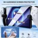 KINWIN 10 in 1 Accessories Bundle Compatible with PlayStation Portal, EVA Carrying Case for PS Portal with Silicone Protective Cover, 2 Pack Screen Protectors and 4 Thumb Grips for PS5 Portal Console (Black)