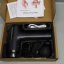 Massage Gun, Muscle Massage Gun for Athletes Handheld Electric Deep Tissue Back Massager, Percussion Massage Device for Pain Relief with 30 Speed Levels 9 Heads Black