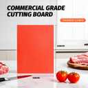 CLIVIA Commercial Grade Cutting Board for Kitchens,Plastic Chopping Board, 20 x 15 x 1/2 Inch, Multi-Color 6 of Pack Set,NSF Certified,for Vegetable Meat or Cheese