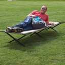 Coleman Trailhead II Large Folding Cot with Easy Setup & Takedown, Supports Adults up to 6ft 2in or 300lbs, Great for Camping, Lounging, Elevated Sleeping, Guests, & More