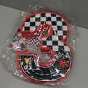 16 Inch Number 3 Race Car Pinata with 16 Inch Piñata Stick Blindfold Confetti for Boy Girl Kids 3rd Birthday Party Decorations(3rd)