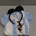 Princess Costume for Girls Halloween Dress with Headband and Stockings (3-4T, Blue)