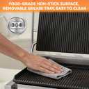 Commercial Panini Press Grill, Sandwich Maker with Adjustable Temperature