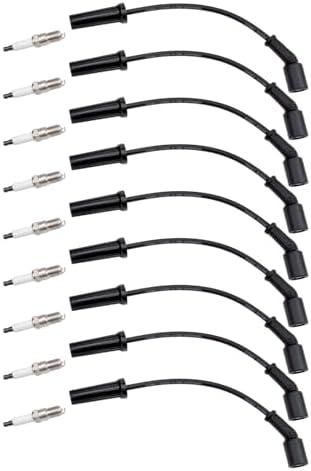 Spark Plugs Replacement for 41-962 41962 19299585 9748HH 88862385 Fit for Cadillac for Chevrolet for Silverado for GMC for Hummer H2 LS2 LS3 LS4 LS7 Engines 4.8L 5.3L 6.0L(Pack of 8)