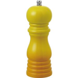Creative Co-Op Enameled Rubberwood Salt/Pepper Mill, Yellow