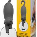 OTOTO Kitty Cut Pizza Cutter Wheel - Pizza Cutters Stainless Steel, Funny Kitchen Gadgets and Kitchen Gifts, Cat Gift for Women Cat Lovers