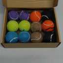 Small Tennis Balls for Dogs - 12 Pack 2.0" Squeaky Dog Balls for Small Breed, SGS Certified Non-Toxic, Interactive Fetch Toys, Perfect for Outdoor & Indoor Play