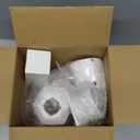 FUDESY Dusk to Dawn Outdoor Post Light, White Modern Exterior Post Lantern with Pier Mount Base, Plastic Waterproof Lamp Light Fixture for Garden Yard Patio Pathway, LED Bulb Included