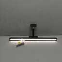 Picture Lights for Wall, Battery Operated Picture Light 24in Gallery Light for Paintings CCT Dimmable Recharging Battery Wall Light with Remote Control for Living Room Gallery Dartboard (Black)