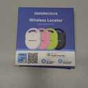 Air Tracker Tags-4 Pack [Apple MFI Certified], Smart Bluetooth Tracker Works with Apple Find My APP (iOS Only, Not for Android), Key Finder and Item Locator Smart Tag for Keys, Luggage, Backpack (Black White Pink Green)