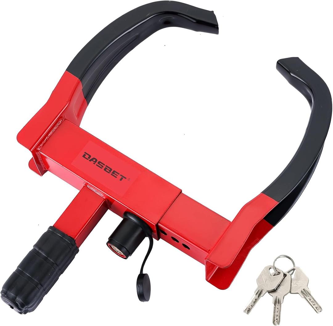 DASBET Universal Trailer Wheel Lock Anti Theft Wheel Clamp Lock