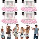 4 Sets Pink Baby in Bloom Baby Shower Swing Shaking Balls Activity Set for Adult Novelty Twerk Includes 40 Balls, Ribbon & Cardboard Boxes Bridal Shower for Outdoors Indoors