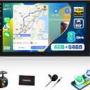 Qualcomm 8-Core 4G+64G Car Stereo for BMW X5 2000-2006, BMW 5 Series E39 M5 1996-2003, Wireless CarPlay Android Auto, 9" IPS Touch Screen Android 15 Car Radio with DSP Hi-Res Bluetooth 5.1 GPS FM WiFi