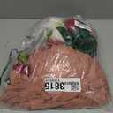 Waipfaru Flower Garland Decorations, 6.07Ft Pink Floral Rose Garland, Artificial Eucalyptus Greenery Vines with Flowers for Wedding Table Runner Centerpieces Backdrop Room Decor (Dusty Pink-lights) (1 Pack)
