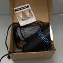 SUNVIE 2 Pack Up Lights Indoor Floor Can Light Uplighting Indoor Spotlight with 2700K GU10 Bulb Accent Lighting Floor Uplighting for Home Plant Picture, UL Listed 5.9 FT Plug Cord & Foot Switch