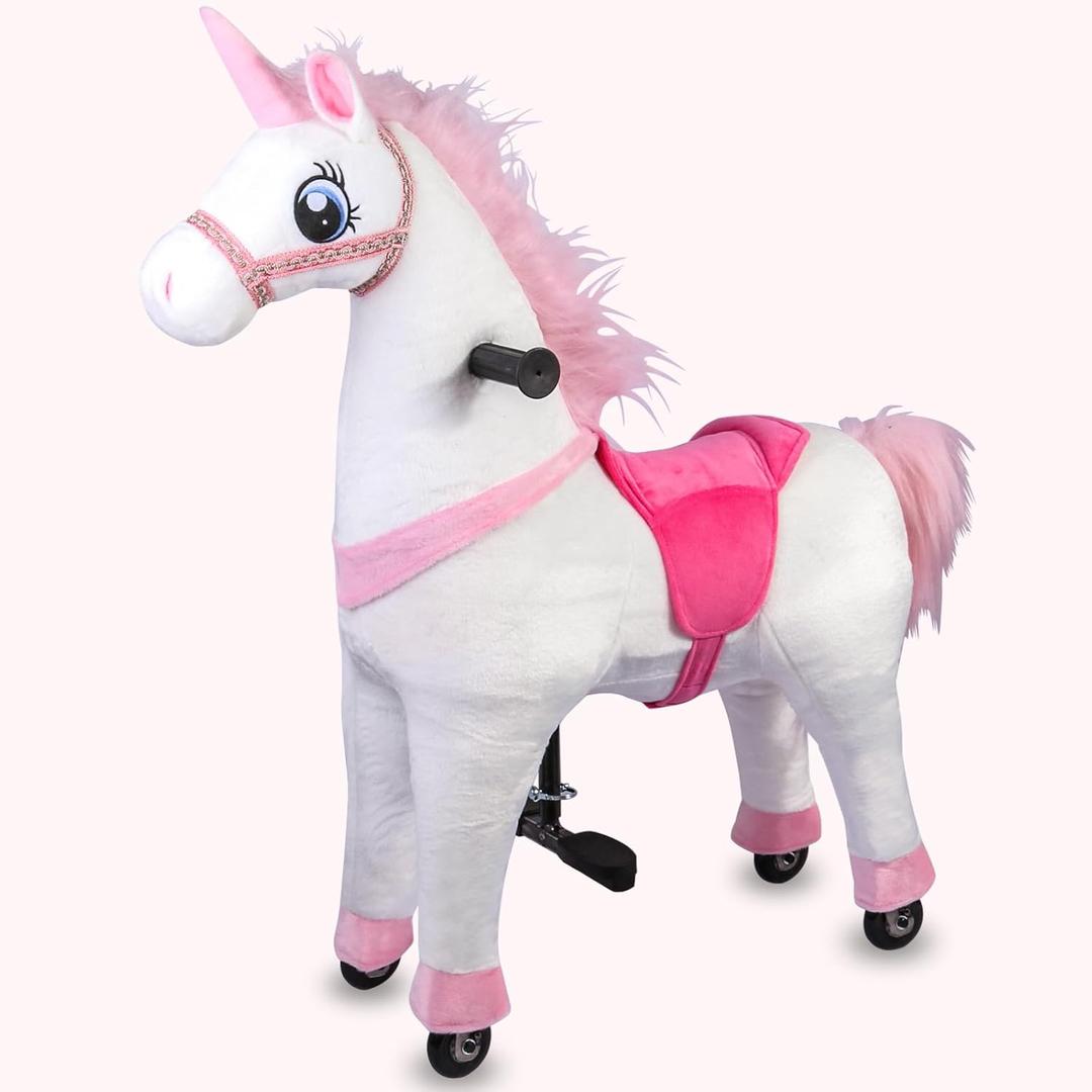 Ride On Toy (Pink Unicorn, Size S for Age 3-6)
