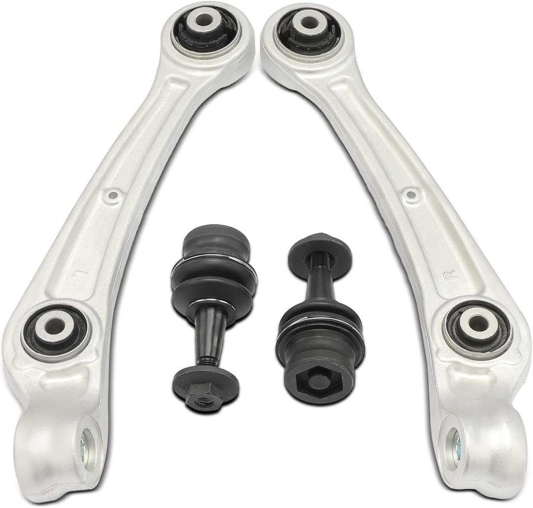 A-Premium Set of 4, Front Lower Control Arm, Lower Ball Joint, Compatible with Audi A4/A4 Quattro 2009-2012, Q5 2009-2012, A5 2010-2011, A5 Quattro 2008-2011, S4 2010-2011