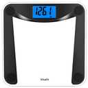 Vitafit Digital Bathroom Weight Scale for Body Weight, High Accuracy Assured by Weighing Professional Since 2001,Extra Large Blue Backlit LCD and Step-On, 400lb/182kg, Superb Black