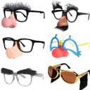 Ocean Line Halloween Glasses - 6 Pairs Fun Halloween Costume Party Favors (Disguise)