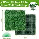 Grass Wall Panels Greenery Backdrop, UV-Anti Green Wall Decor