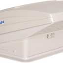Maxxfan Deluxe - All-In-One RV Vent, Shield & Fan; Built-In Rain Shield, 10 Speed Reversible Fan with Thermostat, Fits Standard 14"x14" Roof Openings, 12V Long Life Motor, White (00-05100K)