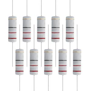 10 PCS 22 Ohm Resistor Axial Lead, 5W 5% Tolerance Metal Oxide Film Resistor, Flame Proof for DIY Electronic, Audio-Video Projects