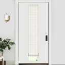 LazBlinds No Tools No Drill Bamboo Roller Shades, Cordless Bamboo Blinds, Light Filtering Roll Up Blinds for Windows, French Door, Porch or Patio, 12'' W x 70'' H, Whitewash B
