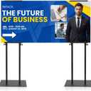 Inpack Poster Stand for Display, Heavy Duty Floor Standing Sign Holder with Non-Slip Base, Adjustable Poster Board Stand Height Up to 80 inch, Double-Sided for Board & Foam Sign (79 Inch-2 Pack)