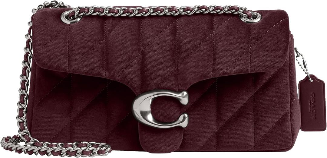 COACH Structured Tabby Shoulder Bag 26 (One Size, Merlot)