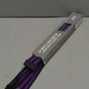 EZDIY-FAB PSU Cable Extension kit Sleeved Cable Custom Power Supply Sleeved Extension 16 AWG 24-PIN 8-PIN 6-PIN 4+4-PIN with Combs- Black/Purple