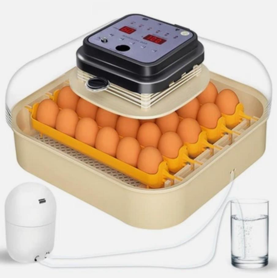 30 Egg Incubator for Hatching Eggs, Automatic Turning & Humidity Control, Built-in Candler & Air Vent, for Chicken, Duck, Quail, Parrot Eggs