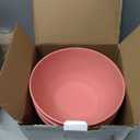 Greentainer 3 Pack Large Plastic Bowls, 135oz Plastic Salad Bowls - Reusable Serving Bowls for Party, Picnic, Entertaining, Kitchen & Outdoor, Microwave & Dishwasher Safe (Pink)