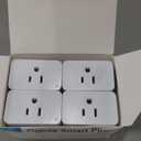 EIGHTREE Zigbee Smart Plug 15A, Energy Monitoring,   Required, ETL Certified, Smart Plugs That Compatible with Alexa & Home Assistant & SmartThings, 4 Packs